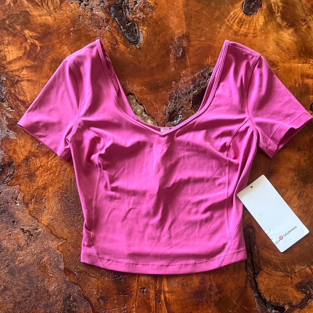 NWT Lululemon Pink Align Tee